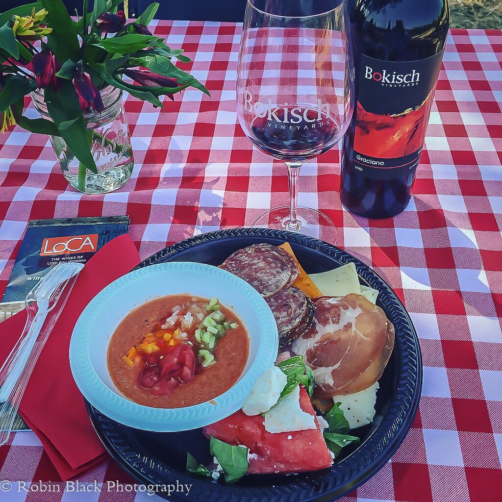 Our delicious Catalan-inspired al fresco lunch at Bokisch Vineyards