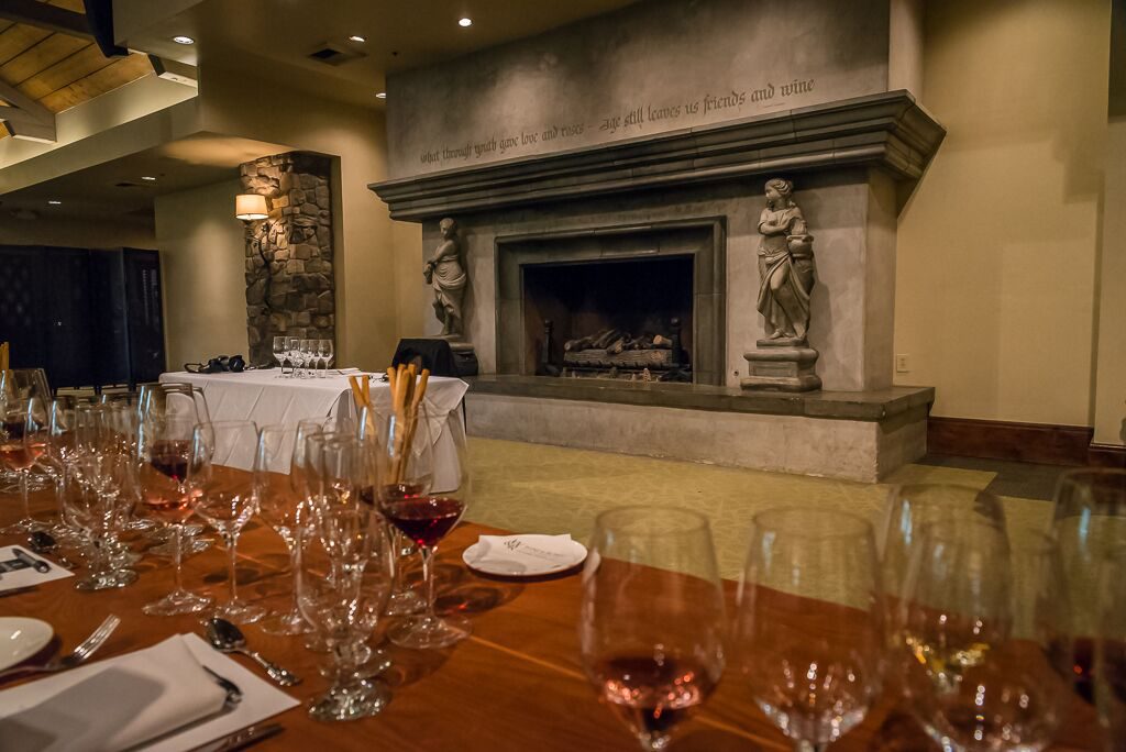 The setting for our exploration of food and wine pairings at Lodi's Wine & Roses Hotel