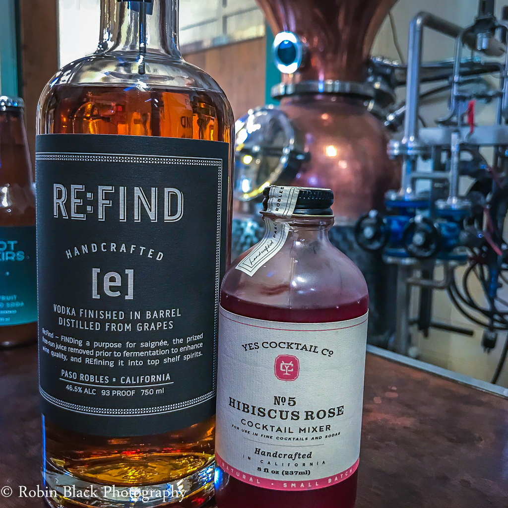 RE:FIND's Barrel Finished [e] Vodka alongside one of their specially crafted mixers