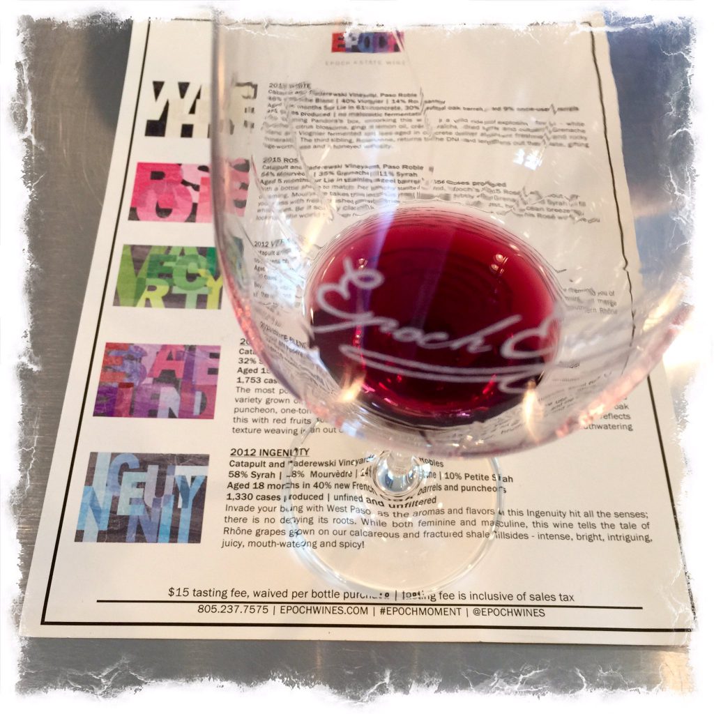 Epoch Wines in west Paso Robles is a respected producer of California Rhone varieties.